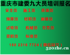 重庆市2021巫山县建委机械员怎么报名准备什么资料- 九大员
