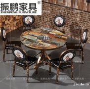 振鹏家具厂家 专业生产火锅桌 款式齐全 质量保证