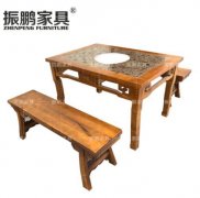 振鹏家具厂家 专业生产火锅桌 款式齐全 质量保证