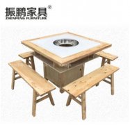 振鹏家具厂家 专业生产火锅桌 款式齐全 质量保证